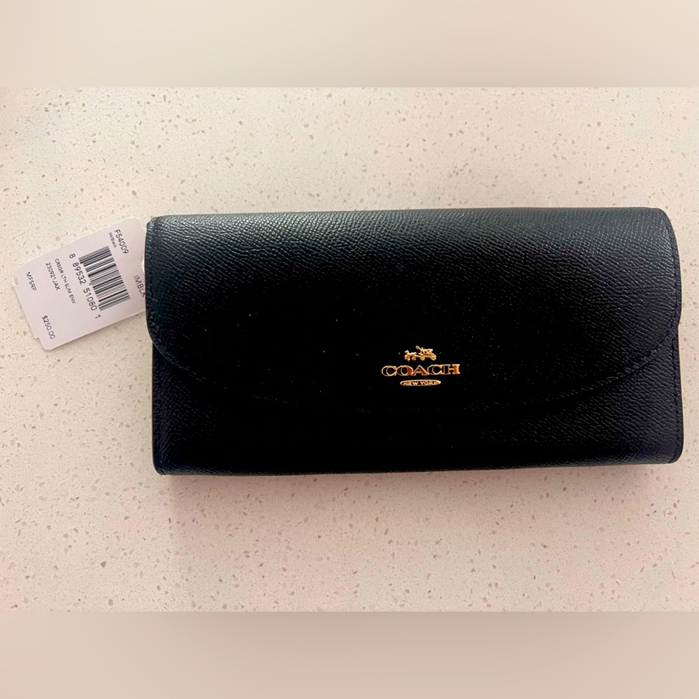 Black Authentic Coach Wallet